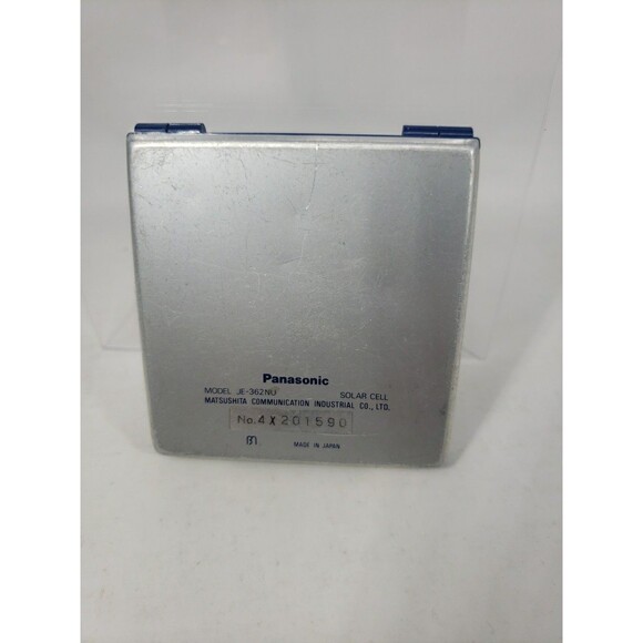 VTG Panasonic Solar Calculator JE-362NU Silver Folding Works Well Made in Japan - Picture 15 of 16